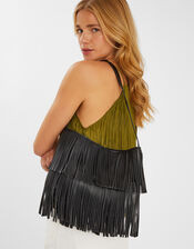 Fringe Shoulder Bag, , large
