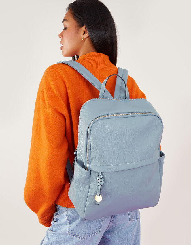 Zip Around Backpack, Blue (BLUE), large