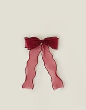 Organza Bow Hair Clip, , large