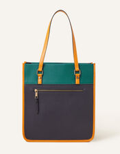 Colour Block Shoulder Bag, , large
