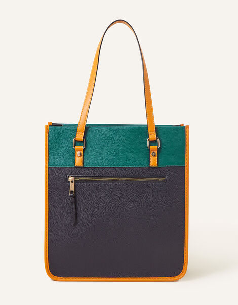 Colour Block Shoulder Bag, , large