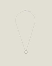 Sterling Silver Perfect Circle Necklace, , large