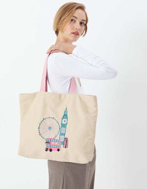 London Embellished Shopper Bag, , large