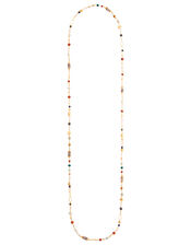 Extra Long Bead and Disc Rope Necklace, , large