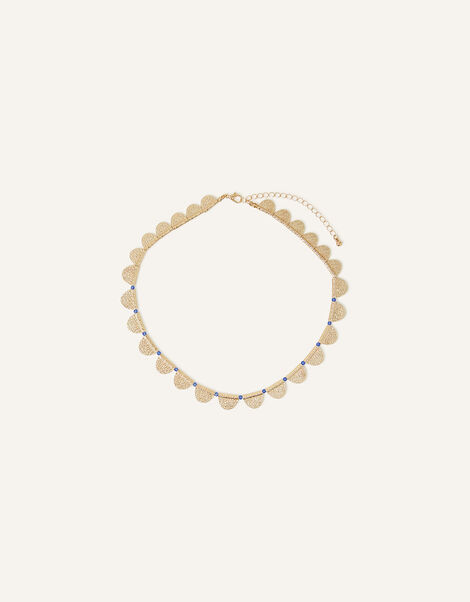 Textured Semi Circle Necklace , , large
