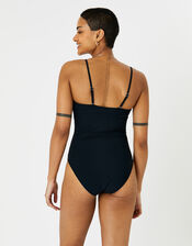 Bandeau Swimsuit, Black (BLACK), large