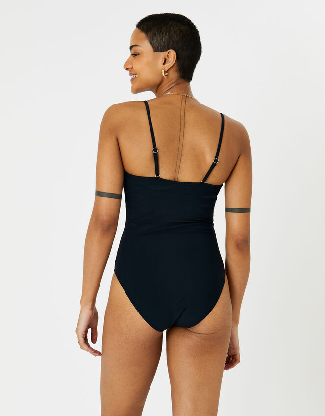 Bandeau Swimsuit, Black (BLACK), large