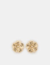 Statement Flower Stud Earrings, , large
