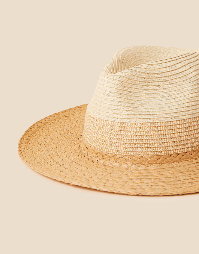 Contrast Weave Fedora, , large