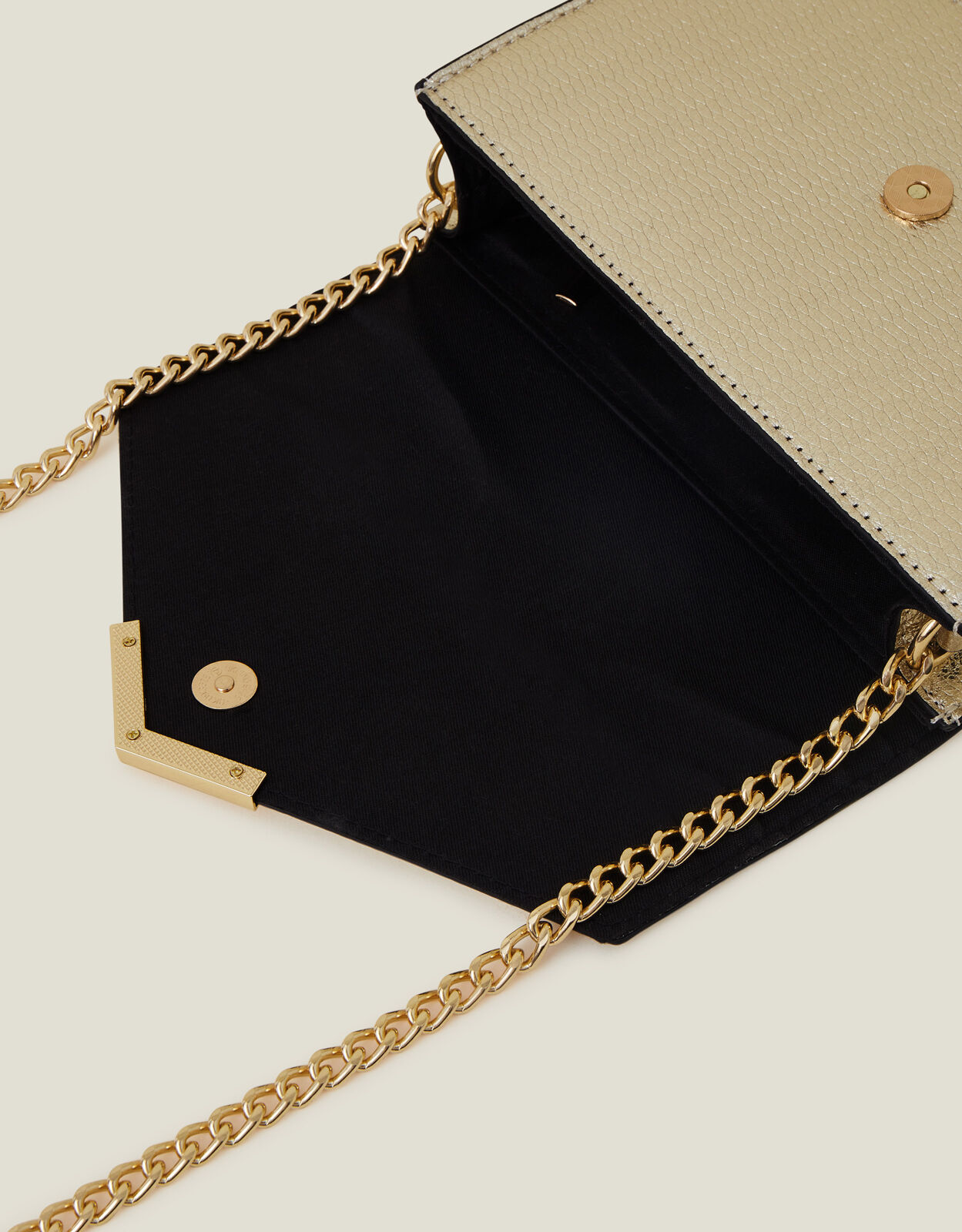 Accessorize gold bag on sale
