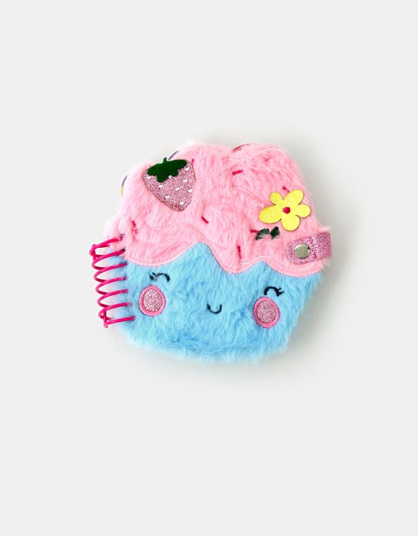 Girls Fluffy Cupcake Notebook, , large