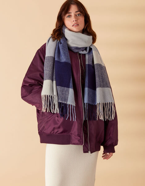 Check Blanket Scarf, , large