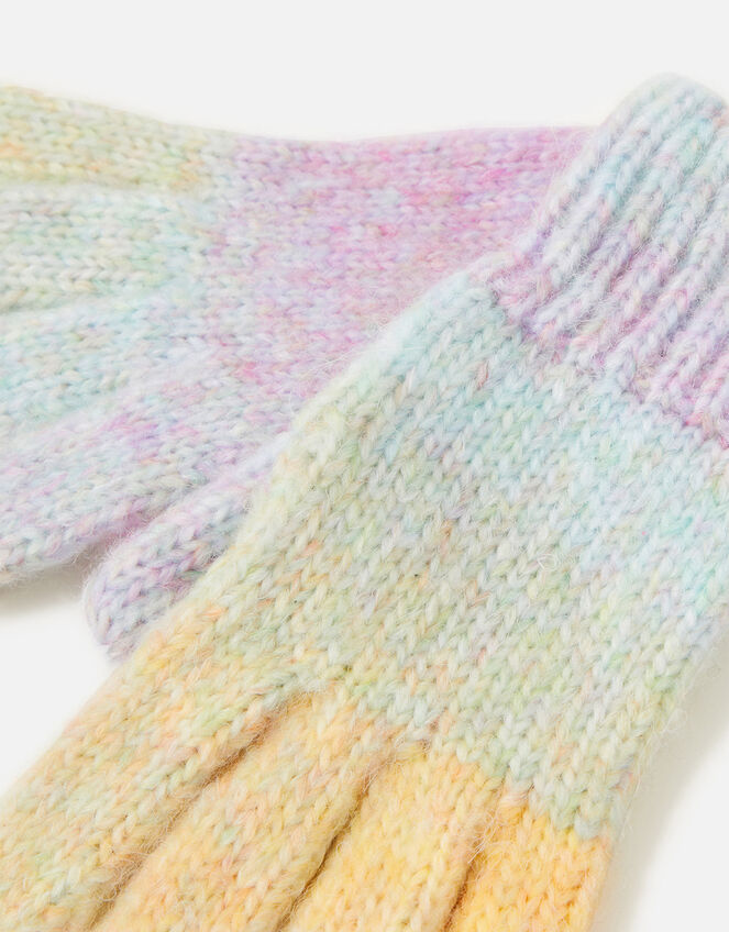 Girls Space Dye Gloves, Multi (BRIGHTS-MULTI), large