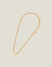 14ct Gold-Plated East West Initial Necklace, Gold (GOLD), large