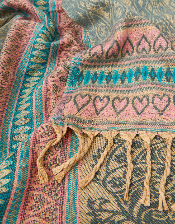 Paisley Blanket Scarf, , large