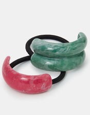 2-Pack Marble Resin Hair Cuffs, , large
