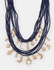 Celestial Charm Bead Layered Necklace, , large