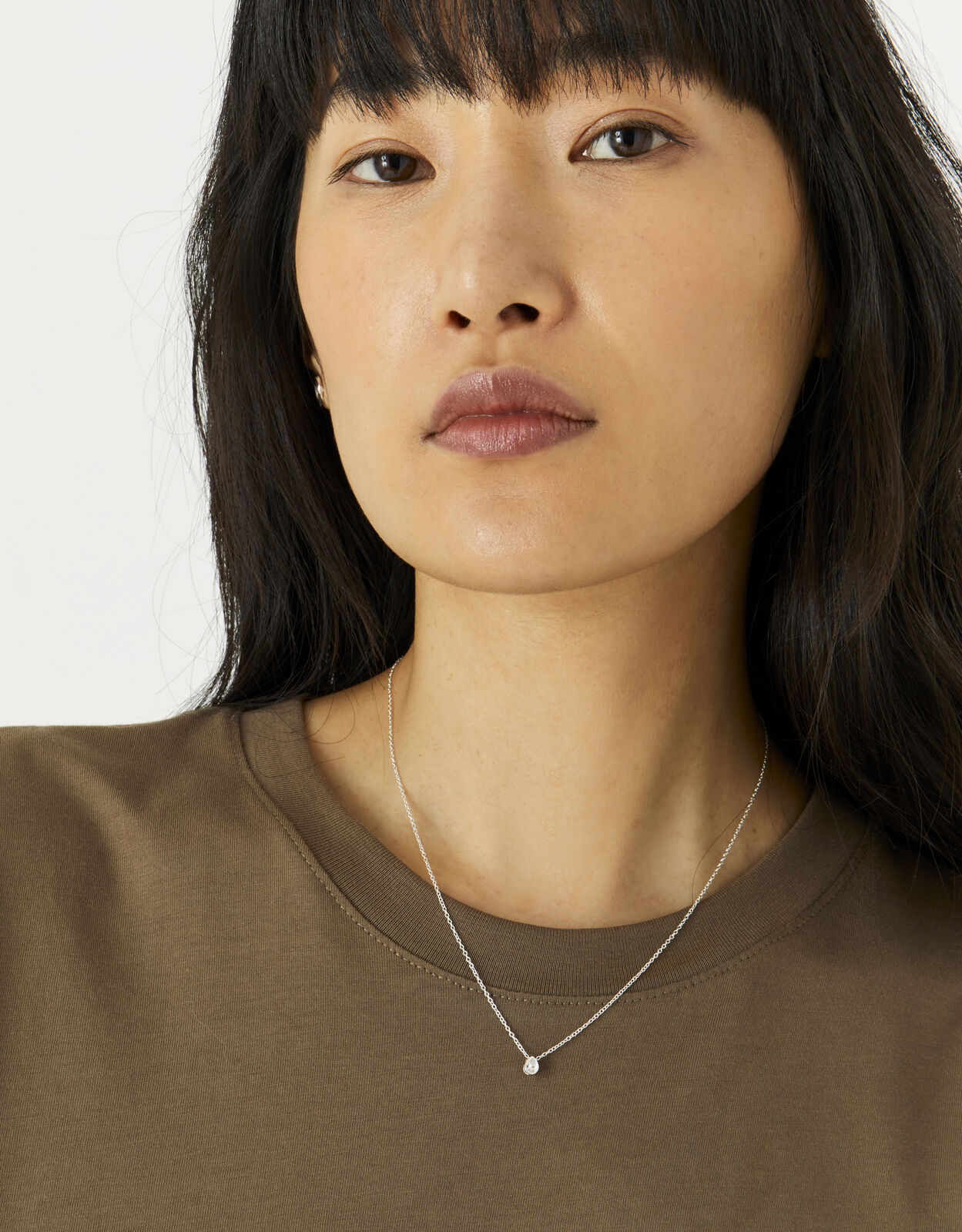 Sterling Silver Teardrop Pendant Necklace Sterling silver Accessorize Global