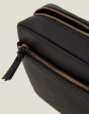 Camera Bag with Webbing Strap, Black (BLACK), large