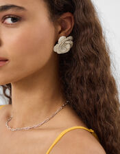 Flower Stud Earrings, , large