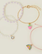 4-Pack Girls Spring Friendship Bracelets, , large