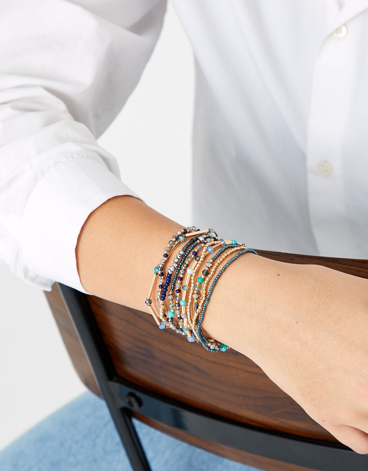 Stretch top bracelet set