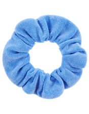 Oversized Towelling Scrunchie, Blue (BLUE), large