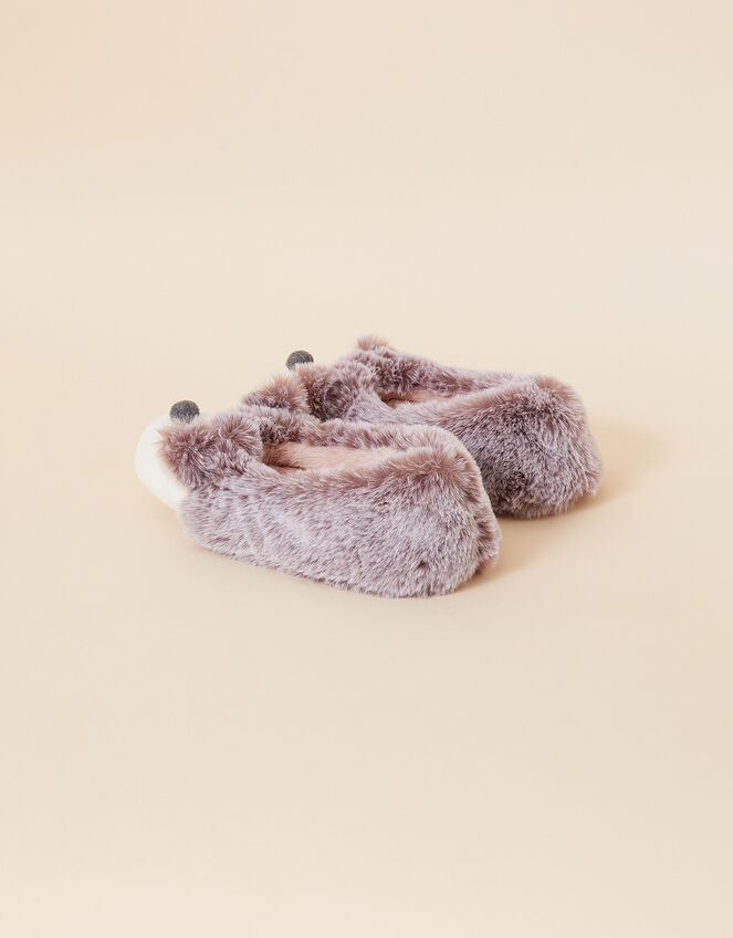 Girls Tiggy Hedgehog Slippers, Mink (MINK), large