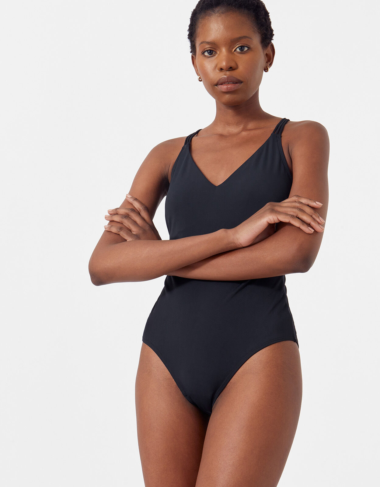 Accessorize black swimsuit 2025