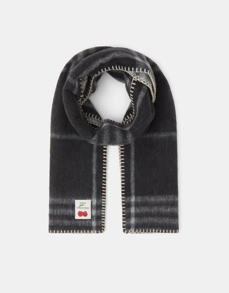 Check Blanket Scarf, , large
