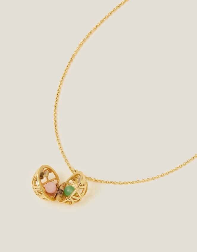 14ct Gold-Plated Semi-Precious Stone Necklace, , large
