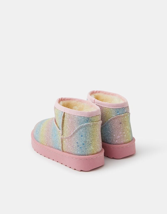 Girls Ombr&eacute; Glitter Fleece-Lined Boots , Multi (PASTEL MULTI), large