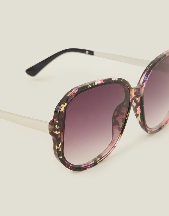 Oversized Resin Frame Sunglasses, , large