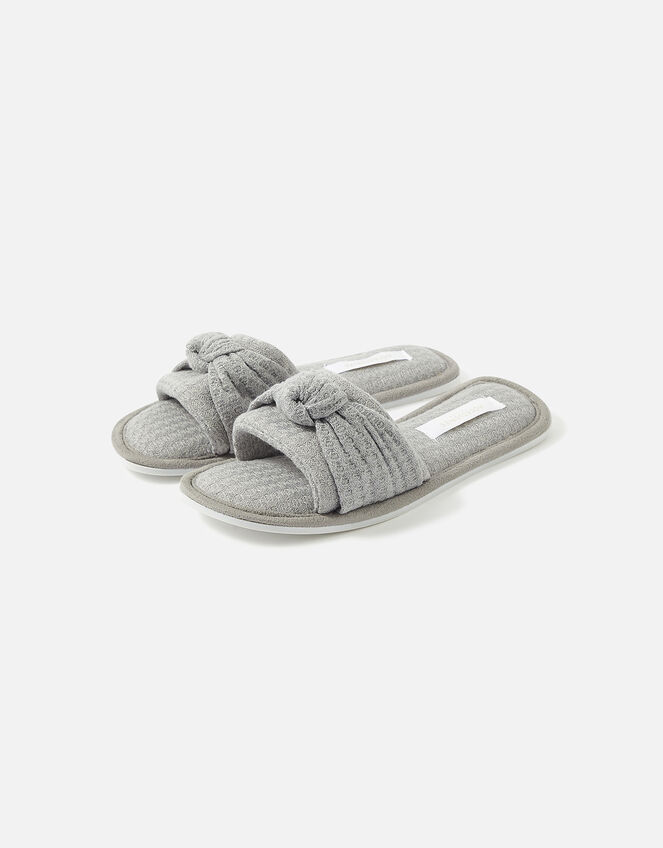 Waffle Twist Mules, Grey (GREY), large