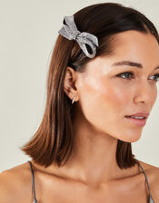 2-Pack Diamante Bow Hair Clips, , large