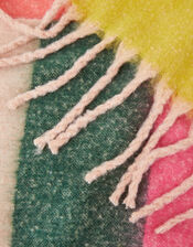 Stripe Fluffy Scarf, , large