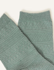 Textured Socks, Green (GREEN), large