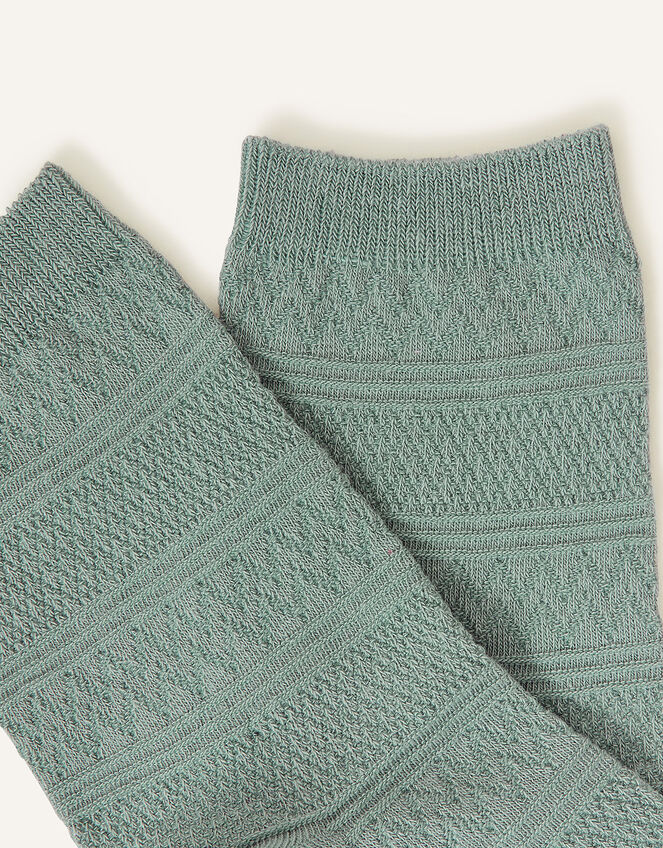 Textured Socks, Green (GREEN), large