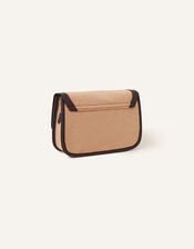 Two Tone Felt Cross-Body Bag, , large