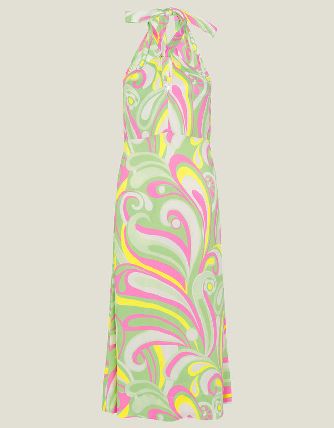 Swirl Halter Dress, Multi (BRIGHTS-MULTI), large