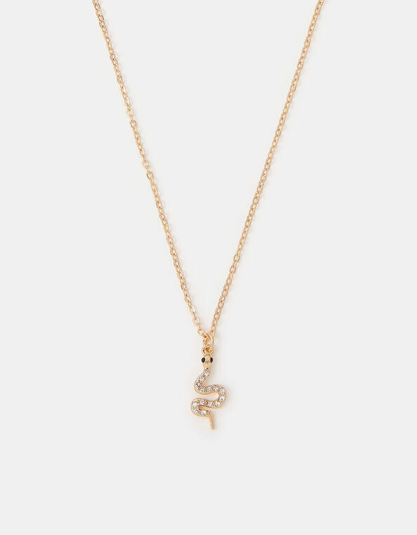 Snake Pendant Necklace, , large