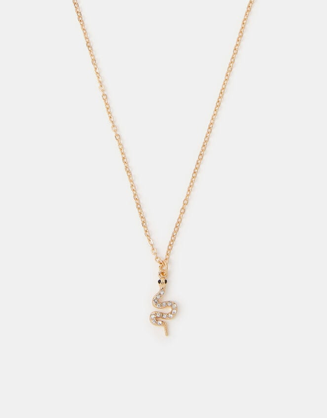 Snake Pendant Necklace, , large