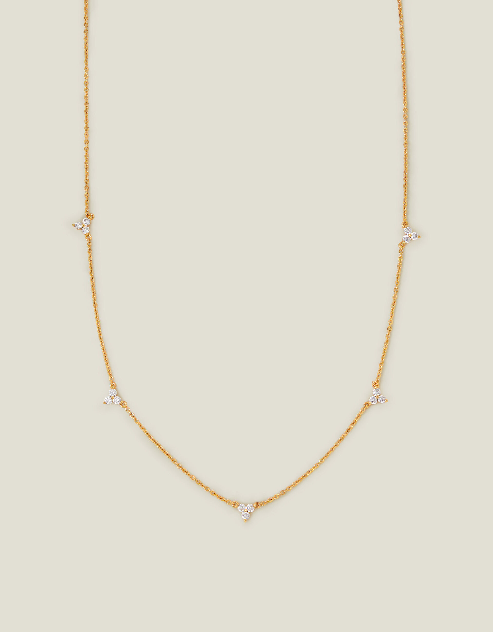 Crystal station necklace deals