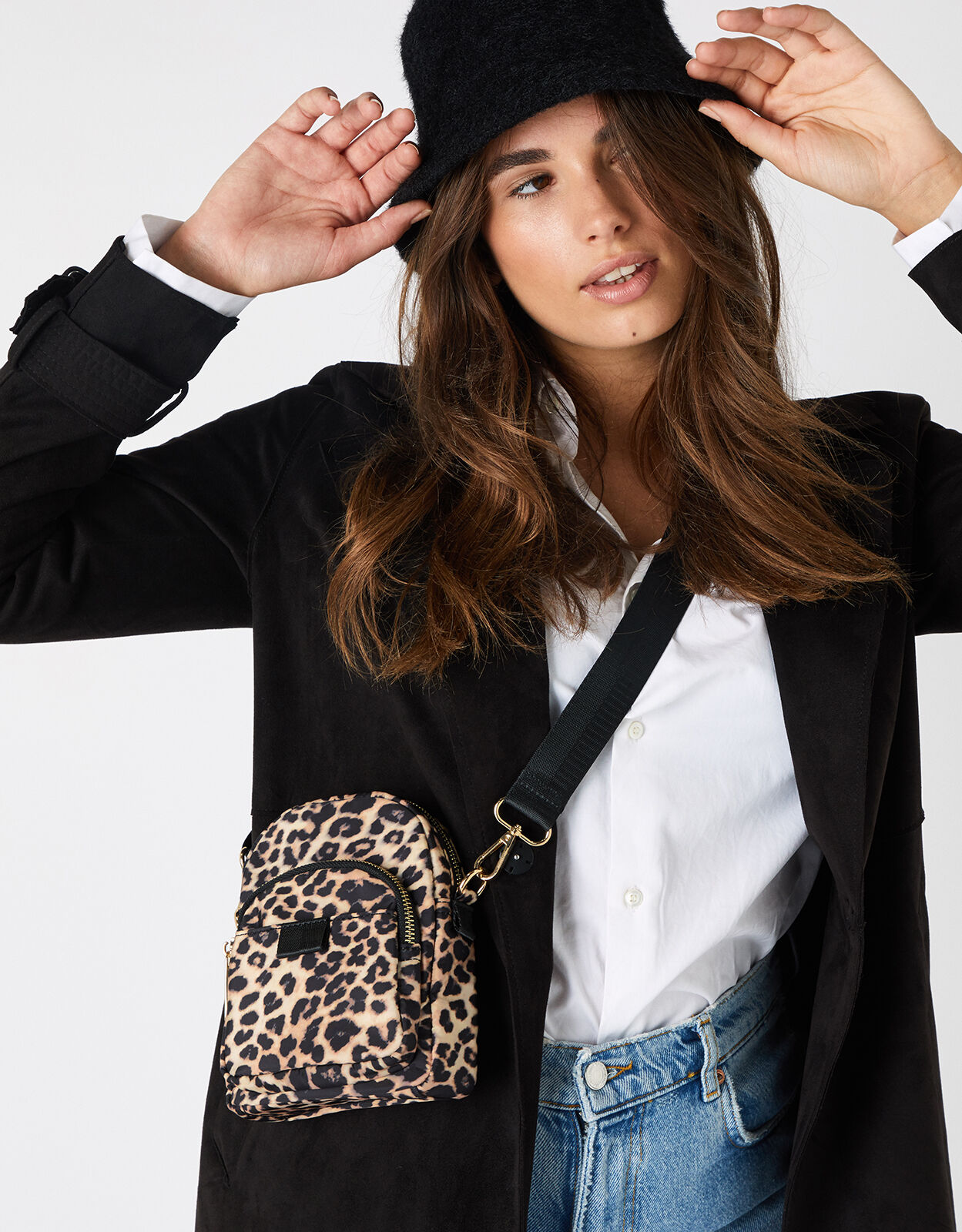 Leopard Print Cross Body Bag