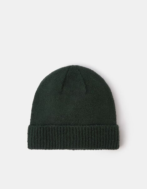 Plain Beanie Hat, Green (GREEN), large