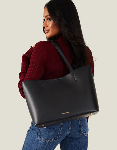 Classic Tote Bag, Black (BLACK), large