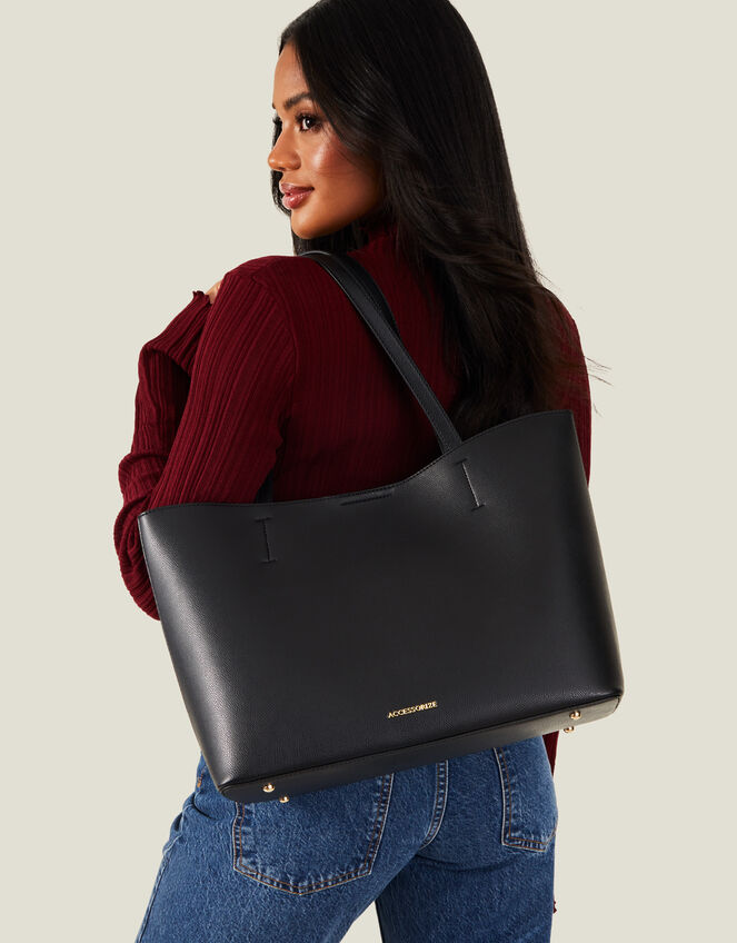 Classic Tote Bag, Black (BLACK), large