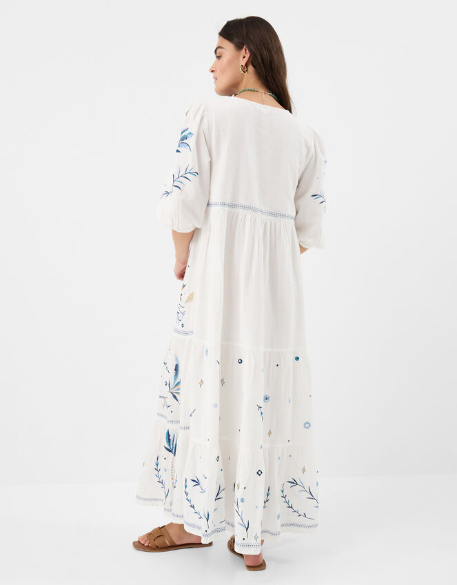 Celestial Embroidered Maxi Dress, Ivory (IVORY), large