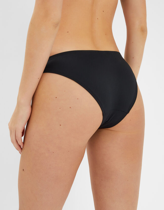 Metal Detail Bikini Bottoms, Black (BLACK), large