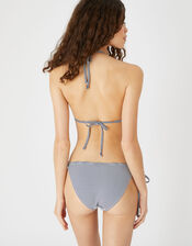 Stripe Triangle String Bikini Bottoms, Blue (NAVY), large